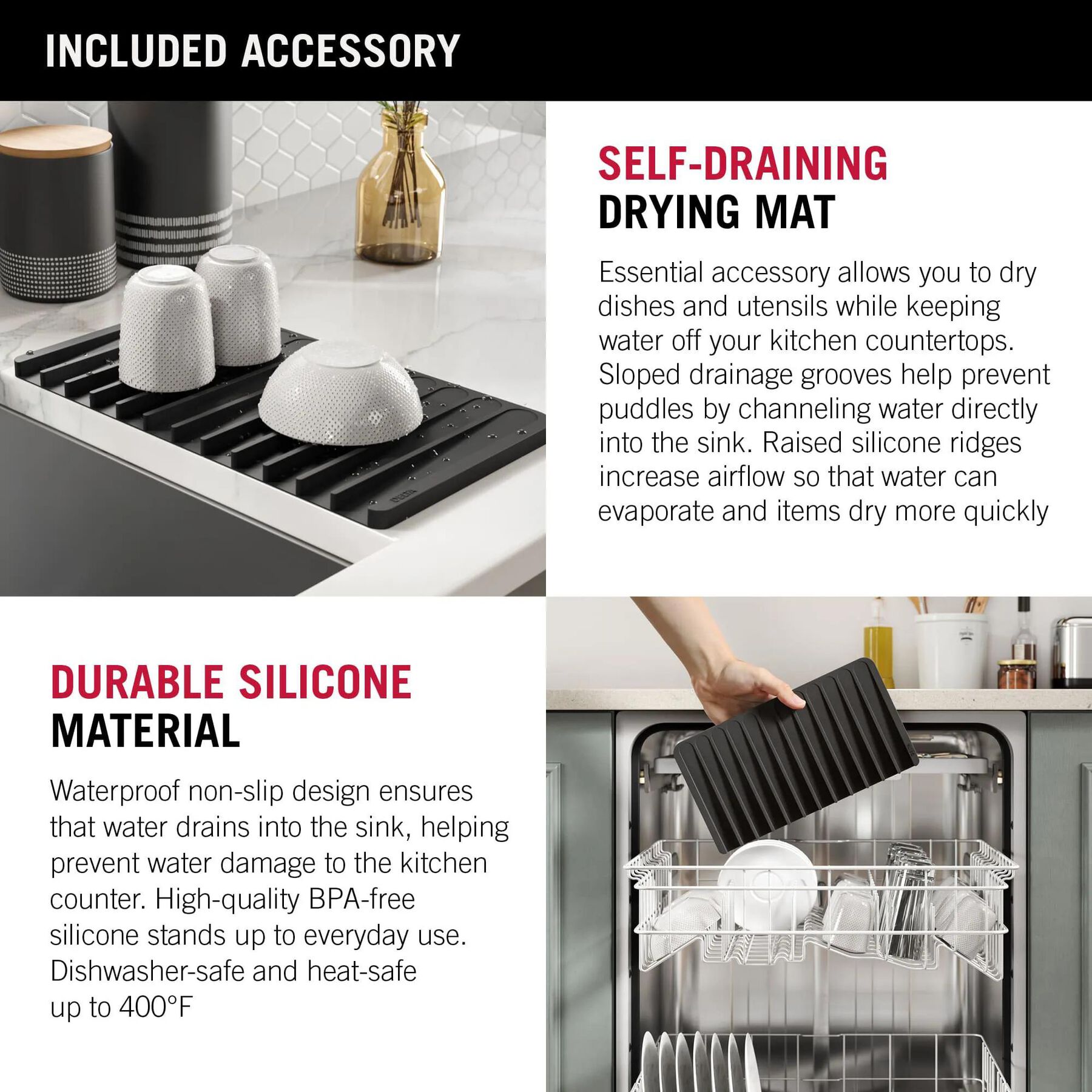 32&rdquo; Workstation Kitchen Sink Undermount&nbsp;16 Gauge&nbsp;Stainless Steel Single Bowl with&nbsp;WorkFlow&trade; Ledge and Accessories